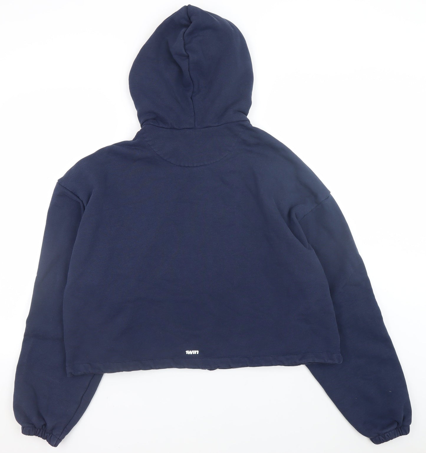 Unisex Adults UK Size One Size Twin Blue Full Zip Hoodie
