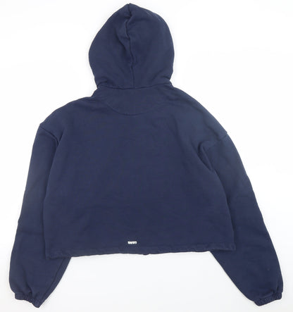 Unisex Adults UK Size One Size Twin Blue Full Zip Hoodie