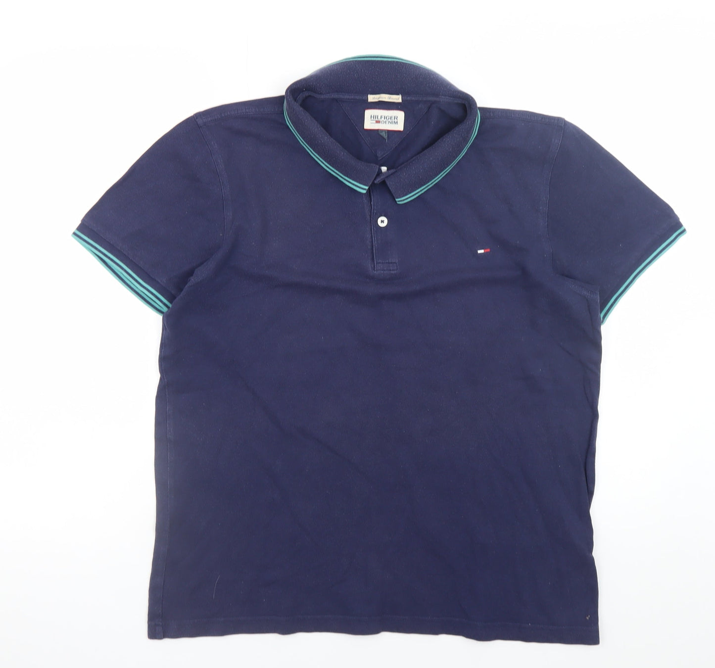 Mens UK Size 2XL Tommy Hilfiger Cotton Blend Polo Shirt