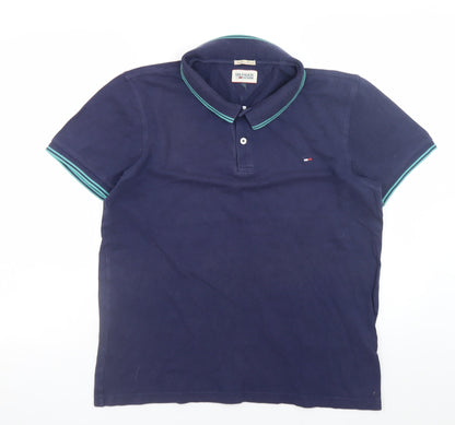 Mens UK Size 2XL Tommy Hilfiger Cotton Blend Polo Shirt