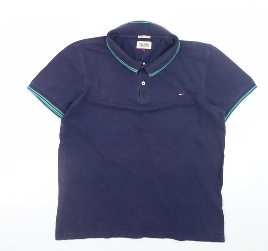 Mens UK Size 2XL Tommy Hilfiger Cotton Blend Polo Shirt