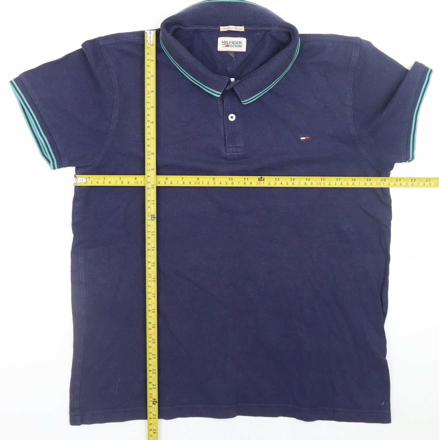 Mens UK Size 2XL Tommy Hilfiger Cotton Blend Polo Shirt