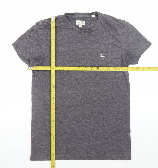 Jack Wills Men's Grey XS Crew Neck Cotton Short Sleeve T-Shirt