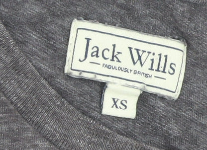 Jack Wills Men's Grey XS Crew Neck Cotton Short Sleeve T-Shirt