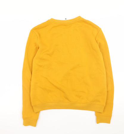 Womens UK Size S H&M Yellow Pullover Sweatshirt