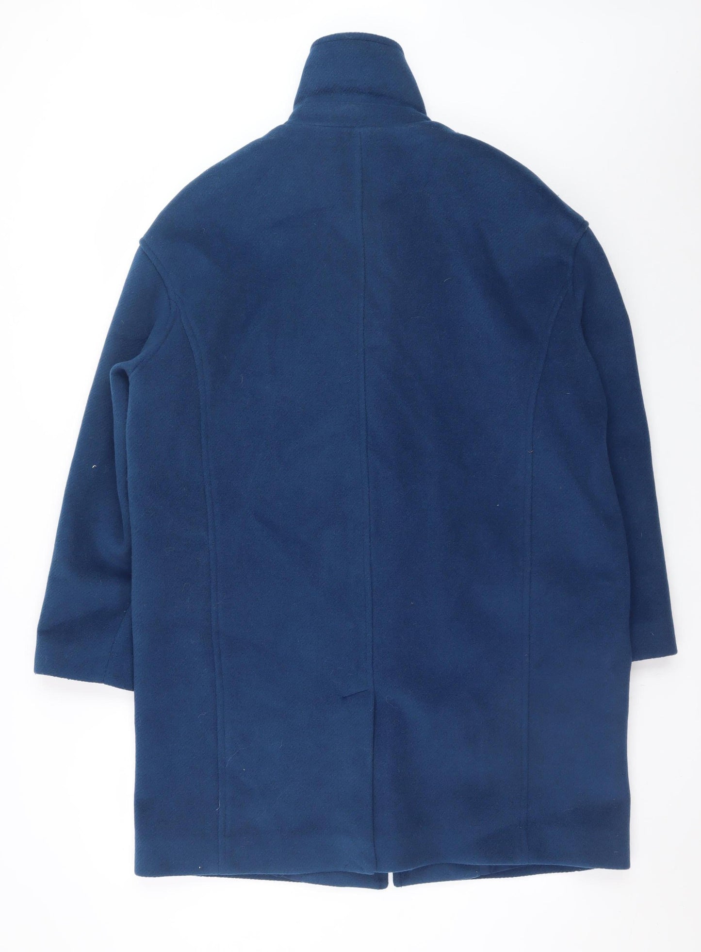 Womens UK Size 14 Marks and Spencer Blue Overcoat