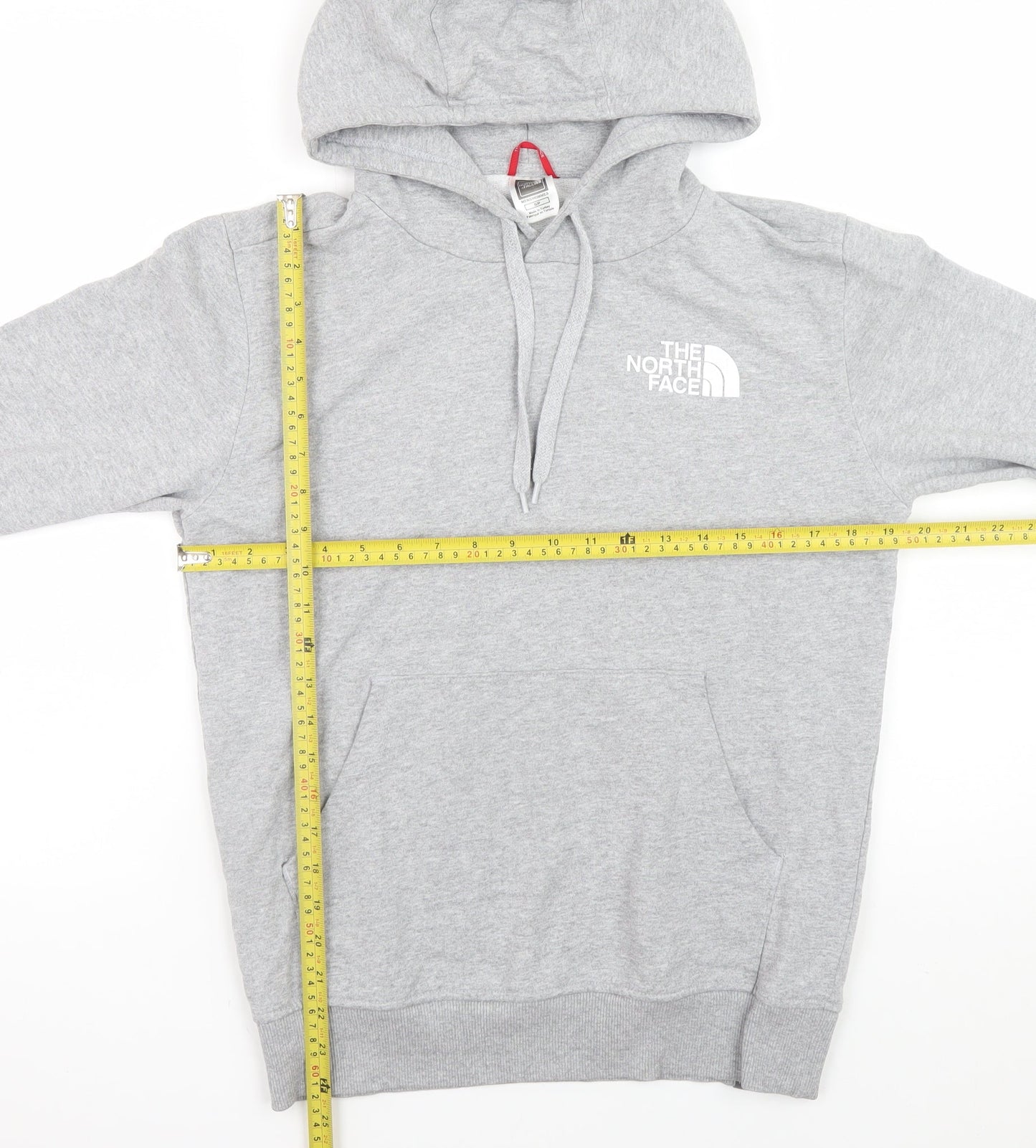 Mens UK Size S The North Face Grey Pullover Hoodie