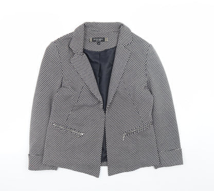 Principles by Ben de Lisi Women's Black Geometric Blazer Size 10
