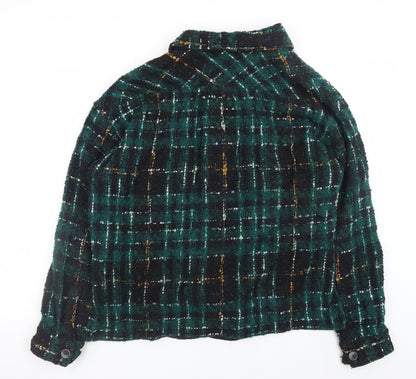 Womens UK Size 2XL Undefined Green Shacket
