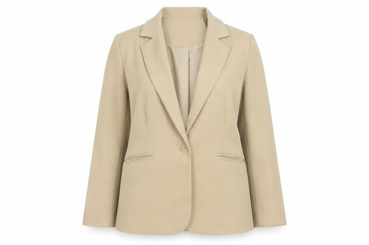 Dorothy Perkins Women Beige Blazer Size 8 Classic Lined Jacket
