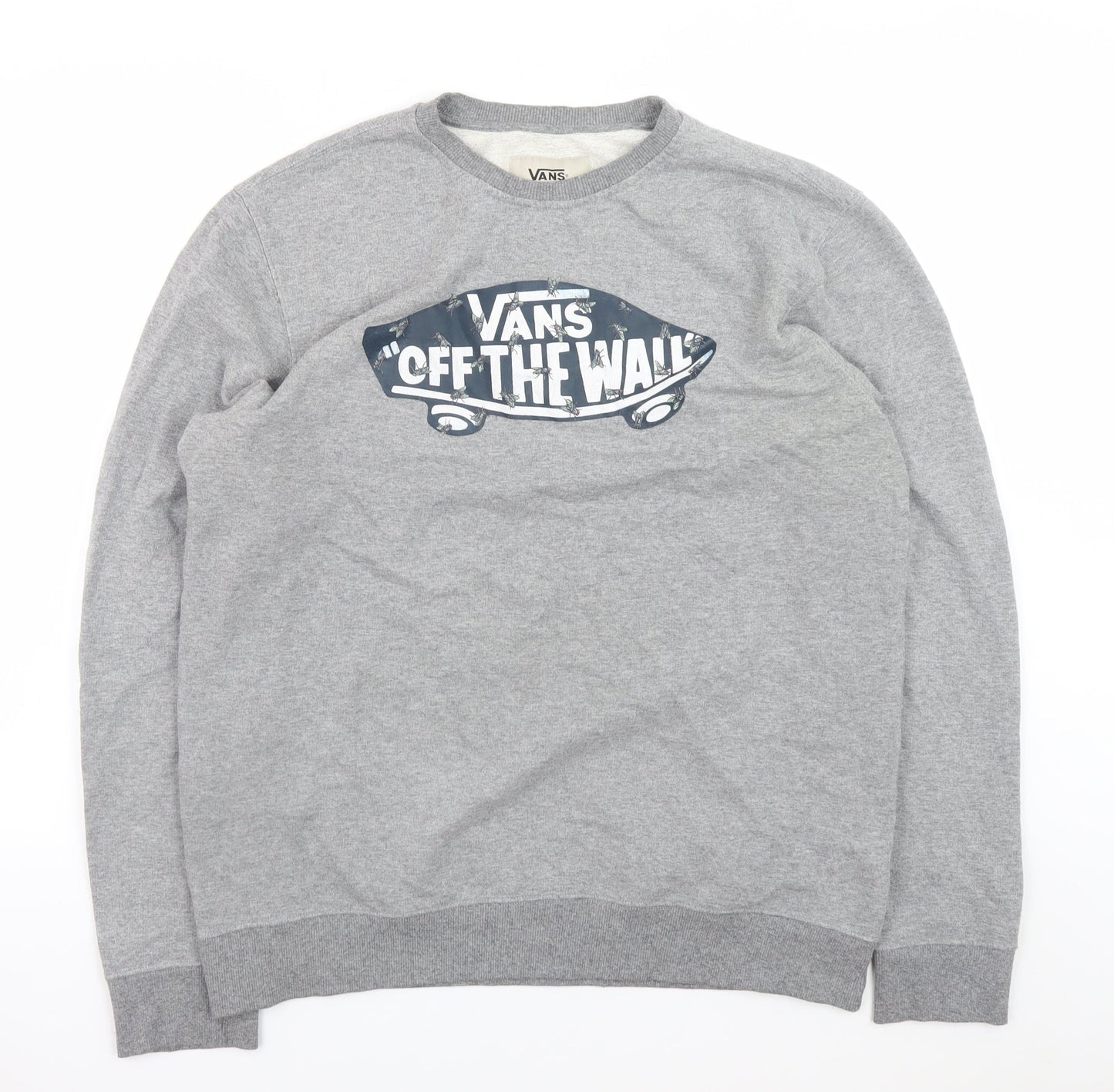 Mens UK Size L VANS Grey Pullover Sweatshirt