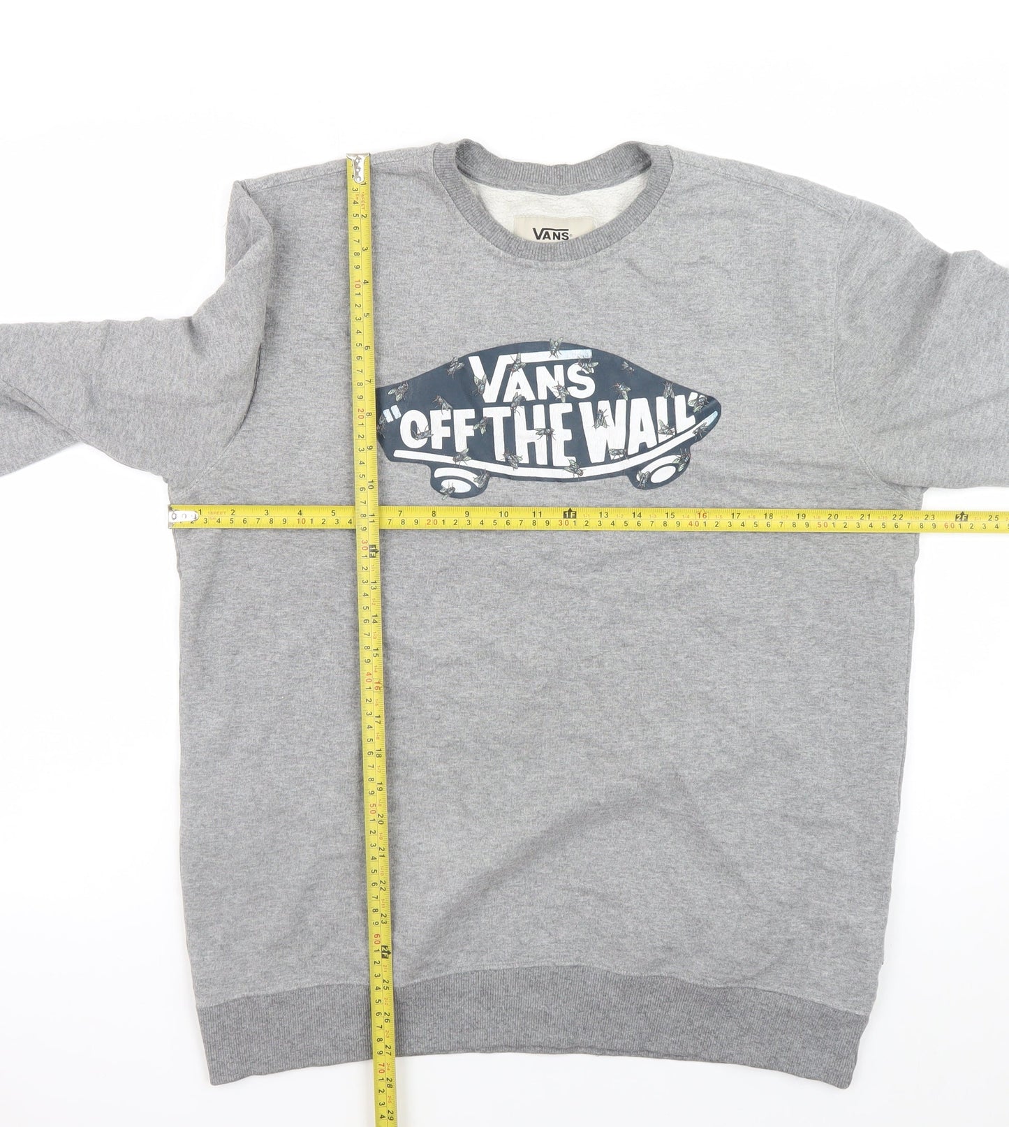Mens UK Size L VANS Grey Pullover Sweatshirt