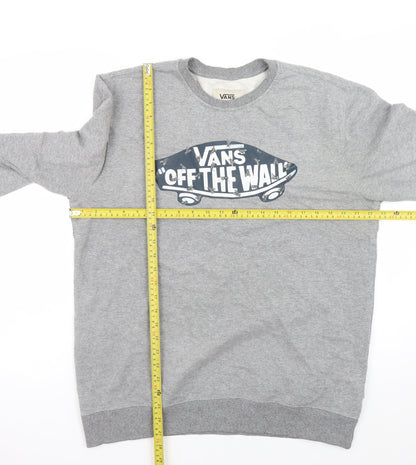 Mens UK Size L VANS Grey Pullover Sweatshirt