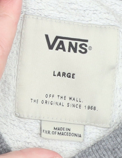 Mens UK Size L VANS Grey Pullover Sweatshirt