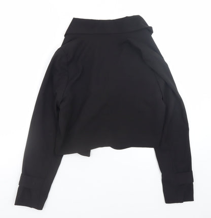 Maggie + Me Women's Black Cropped Blazer Jacket Size M