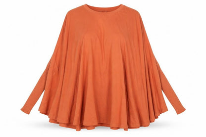 COS Women Brown Cotton Relaxed Tunic Blouse Size 12