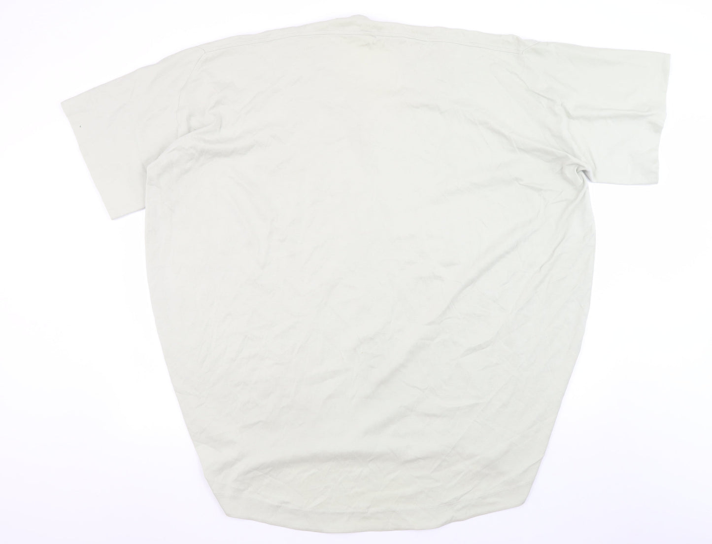 COS Men's Beige Cotton Relaxed Fit Crew Neck T-Shirt Size L