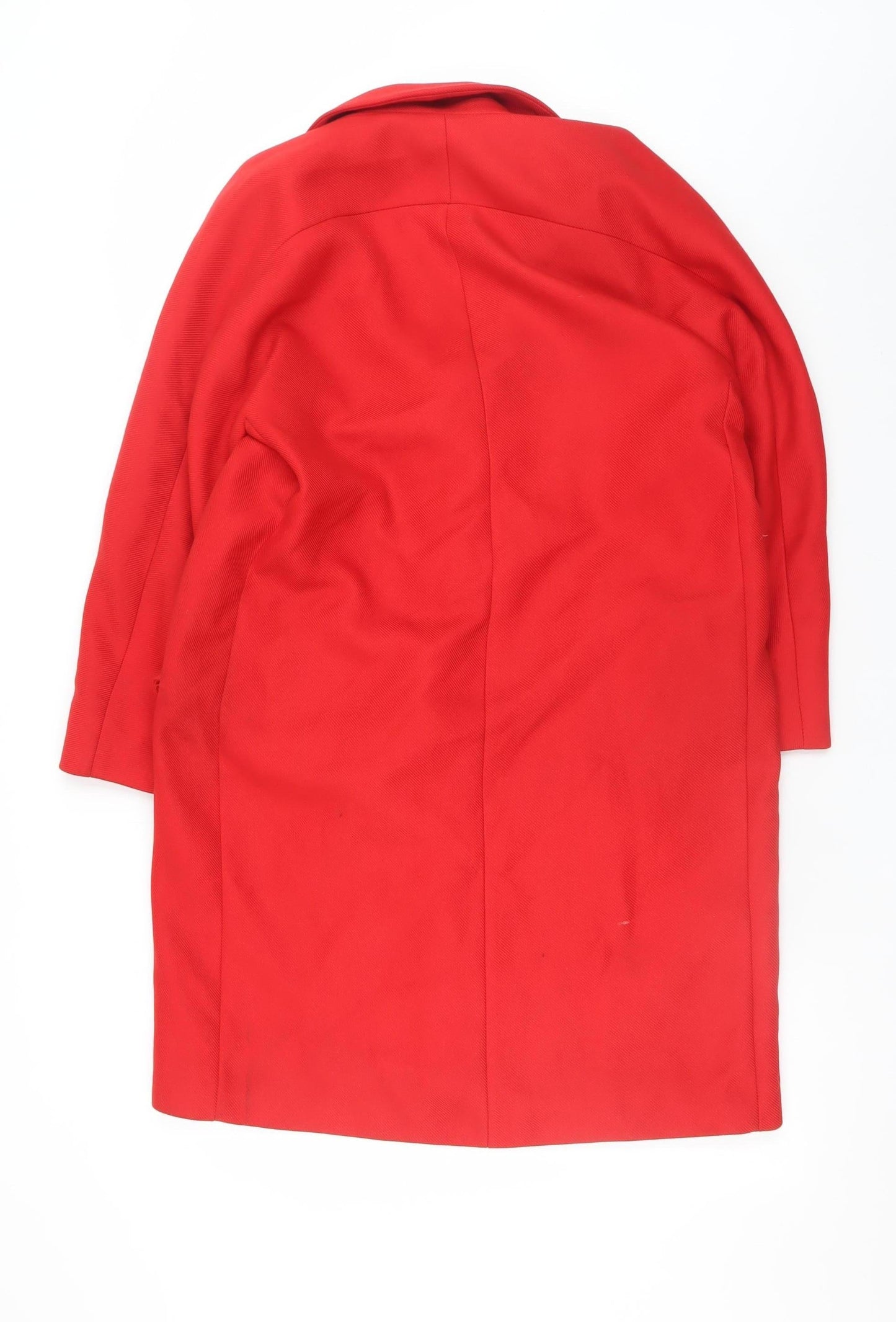 Womens UK Size 12 Zara Red Overcoat