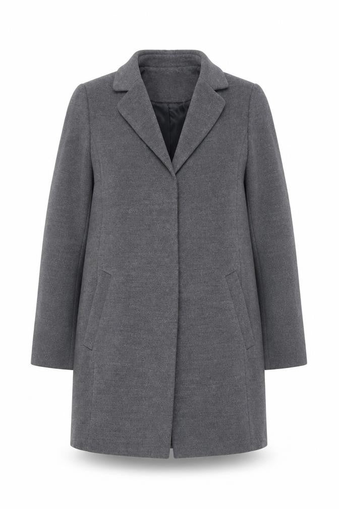 Womens UK Size 12 Debenhams Grey Overcoat