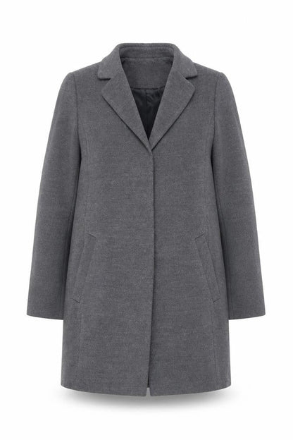 Womens UK Size 12 Debenhams Grey Overcoat