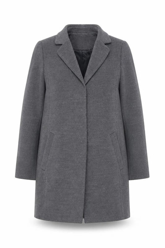 Womens UK Size 12 Debenhams Grey Overcoat