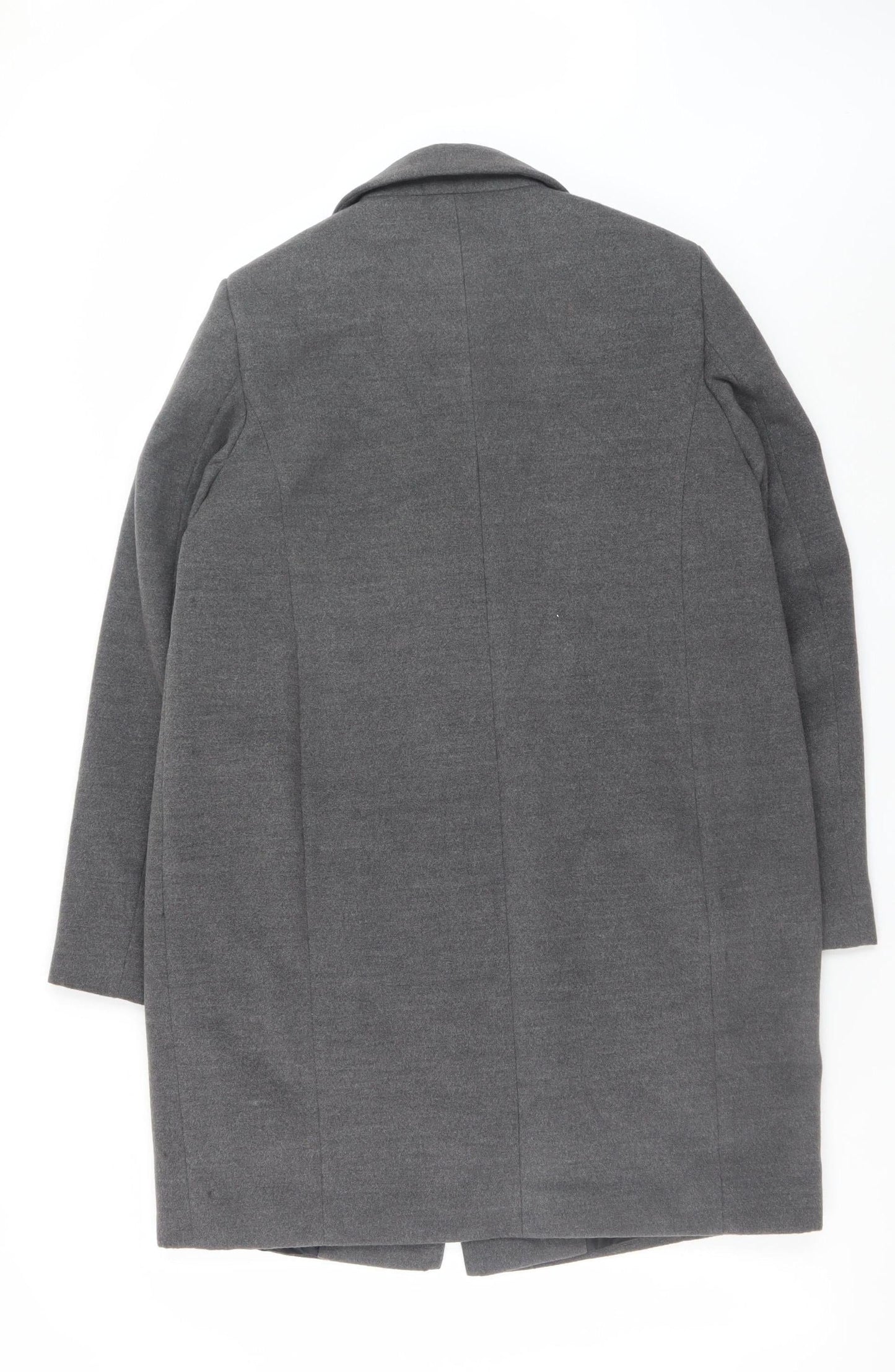Womens UK Size 12 Debenhams Grey Overcoat