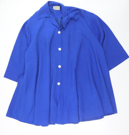 Womens UK Size 14 Caprice Blue Basic Jacket