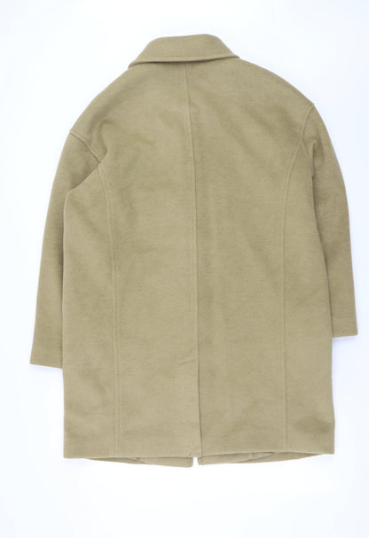 Womens UK Size 14 Marks and Spencer Beige Overcoat