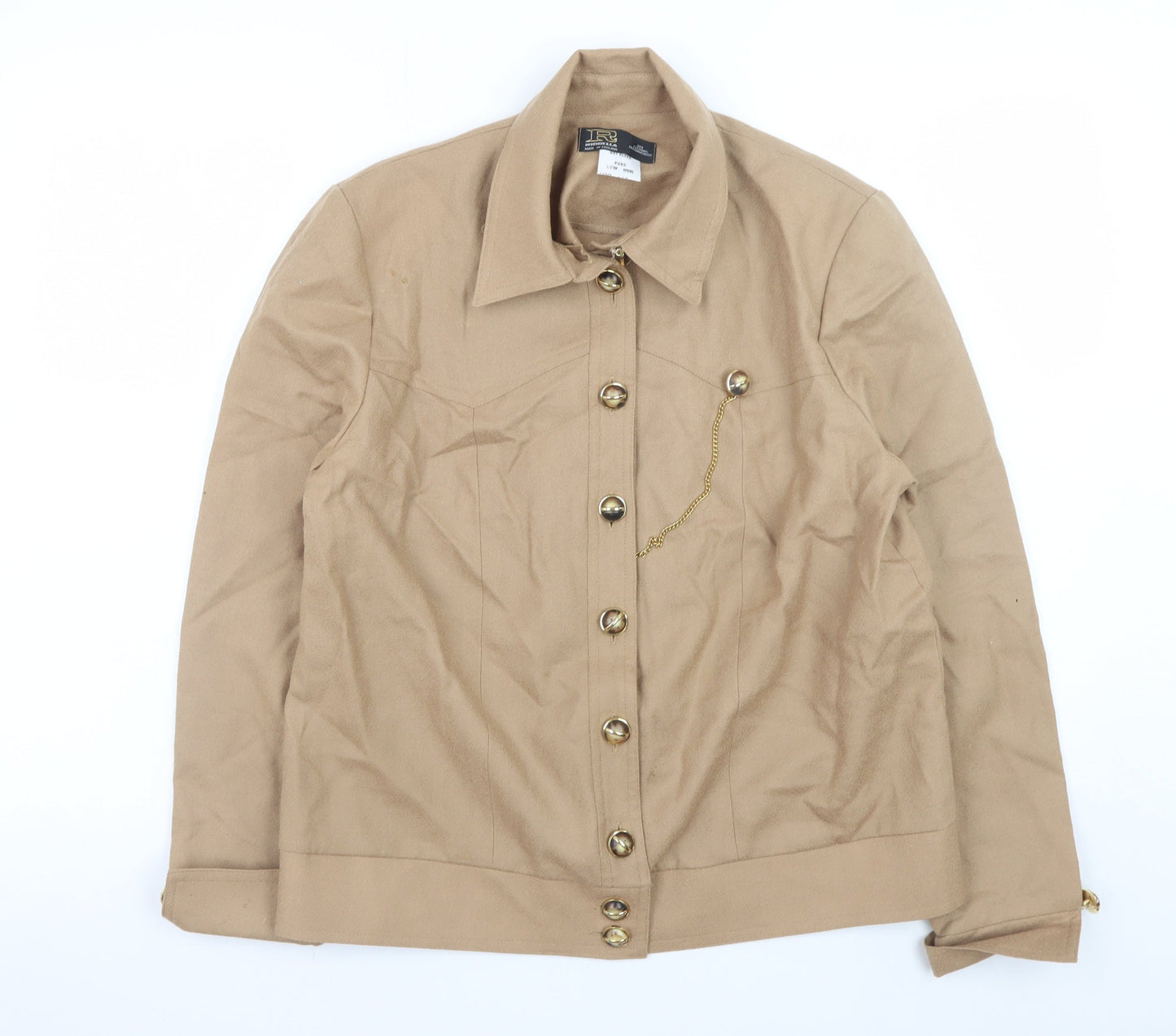 Girls UK Size 14 Years Riddella Beige Basic Jacket