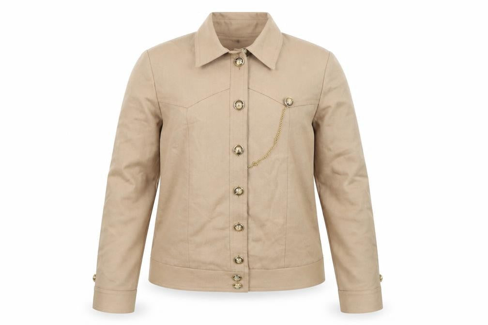 Girls UK Size 14 Years Riddella Beige Basic Jacket