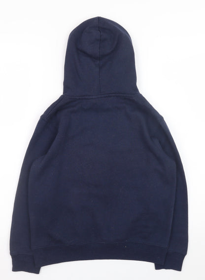 Boys UK Size 9-10 Years Kangaroo Poo Blue Pullover Hoodie