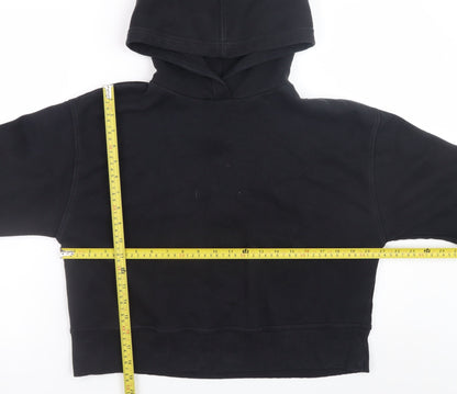 Womens UK Size M Zara Black Pullover Hoodie