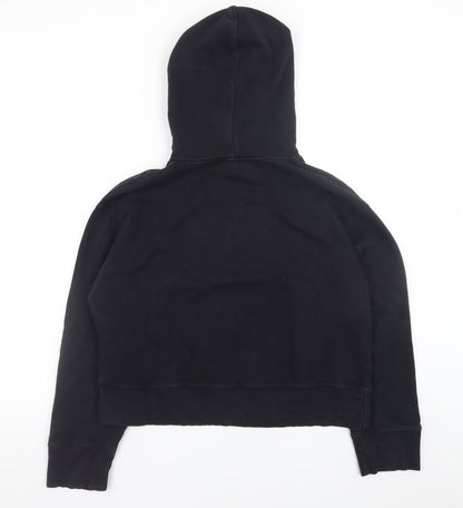 Womens UK Size M Zara Black Pullover Hoodie
