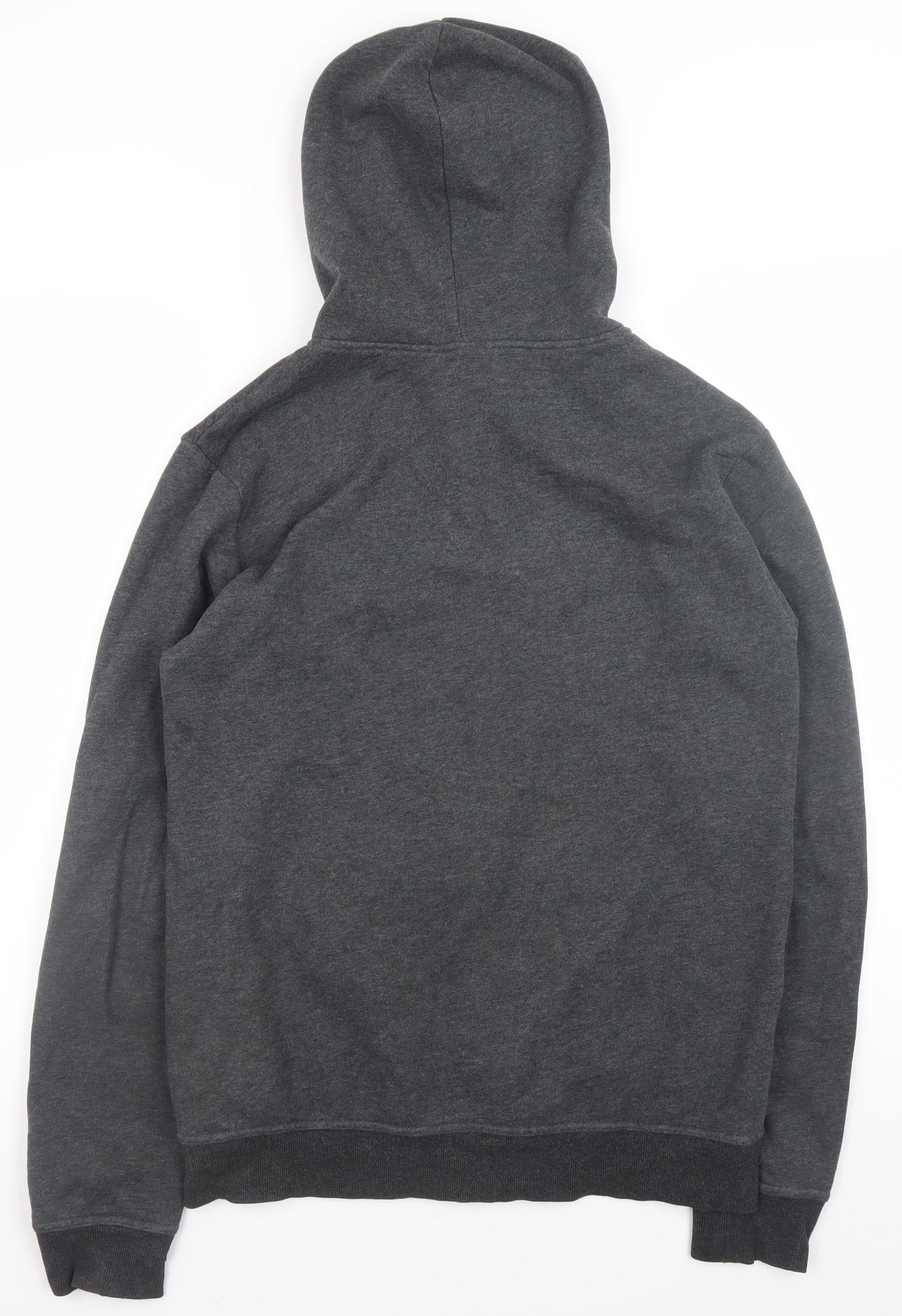 Mens UK Size M DOMYOS Grey Full Zip Hoodie