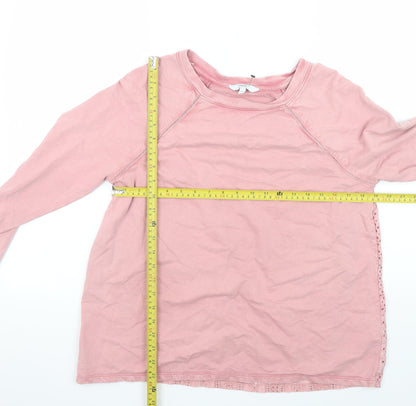 Womens UK Size 12 NEXT Pink Pullover Sweatshirt