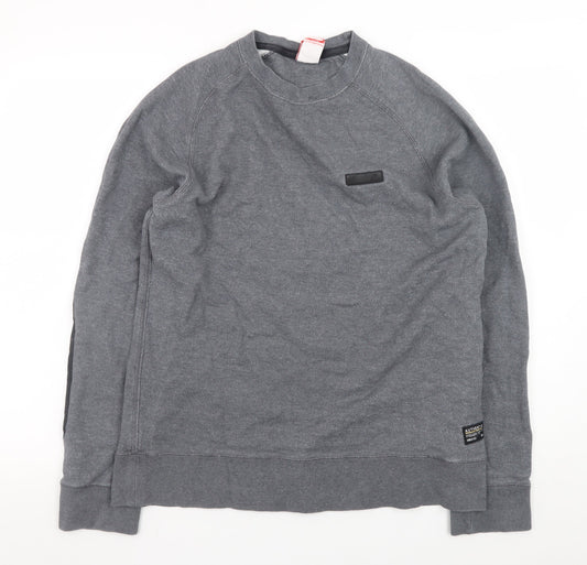 Mens UK Size M Nike Grey Pullover Sweatshirt