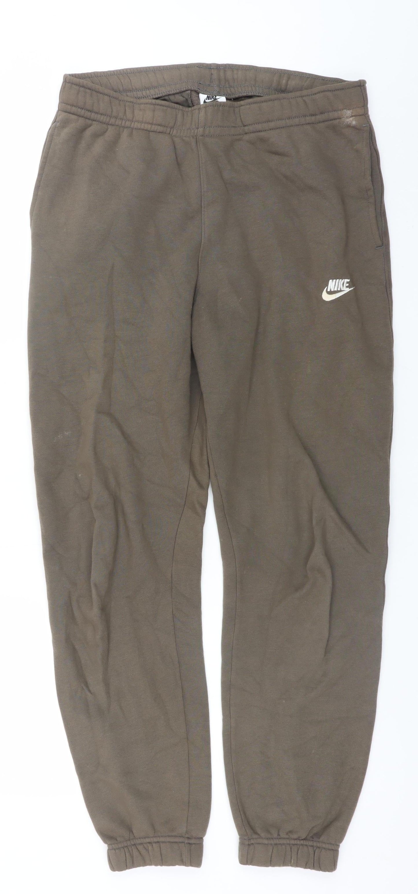 Mens UK Size M Nike Regular Fit Jogger Brown Trousers
