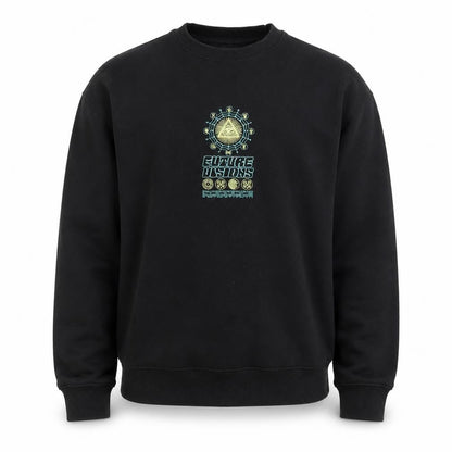 Mens UK Size S River Island Black Pullover Sweatshirt