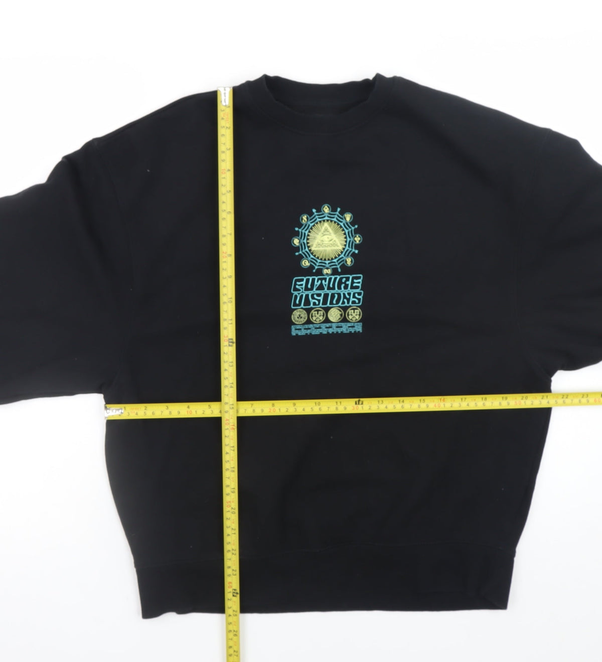 Mens UK Size S River Island Black Pullover Sweatshirt