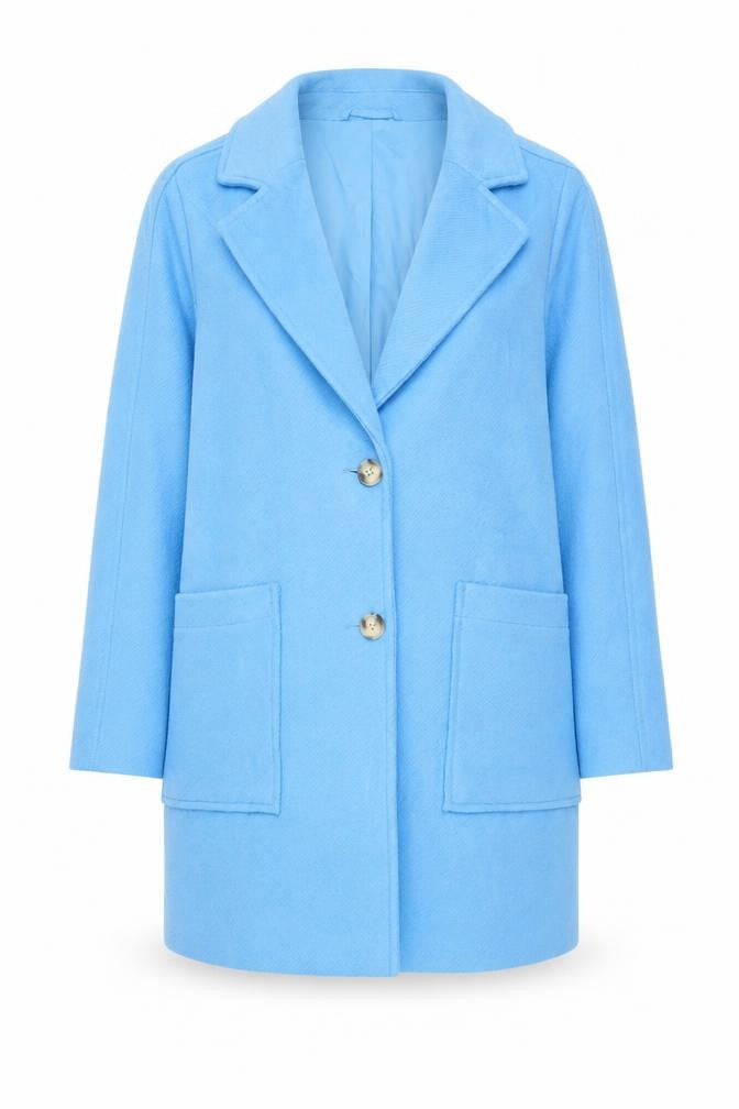 Womens UK Size 12 Marks and Spencer Blue Overcoat