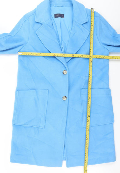 Womens UK Size 12 Marks and Spencer Blue Overcoat