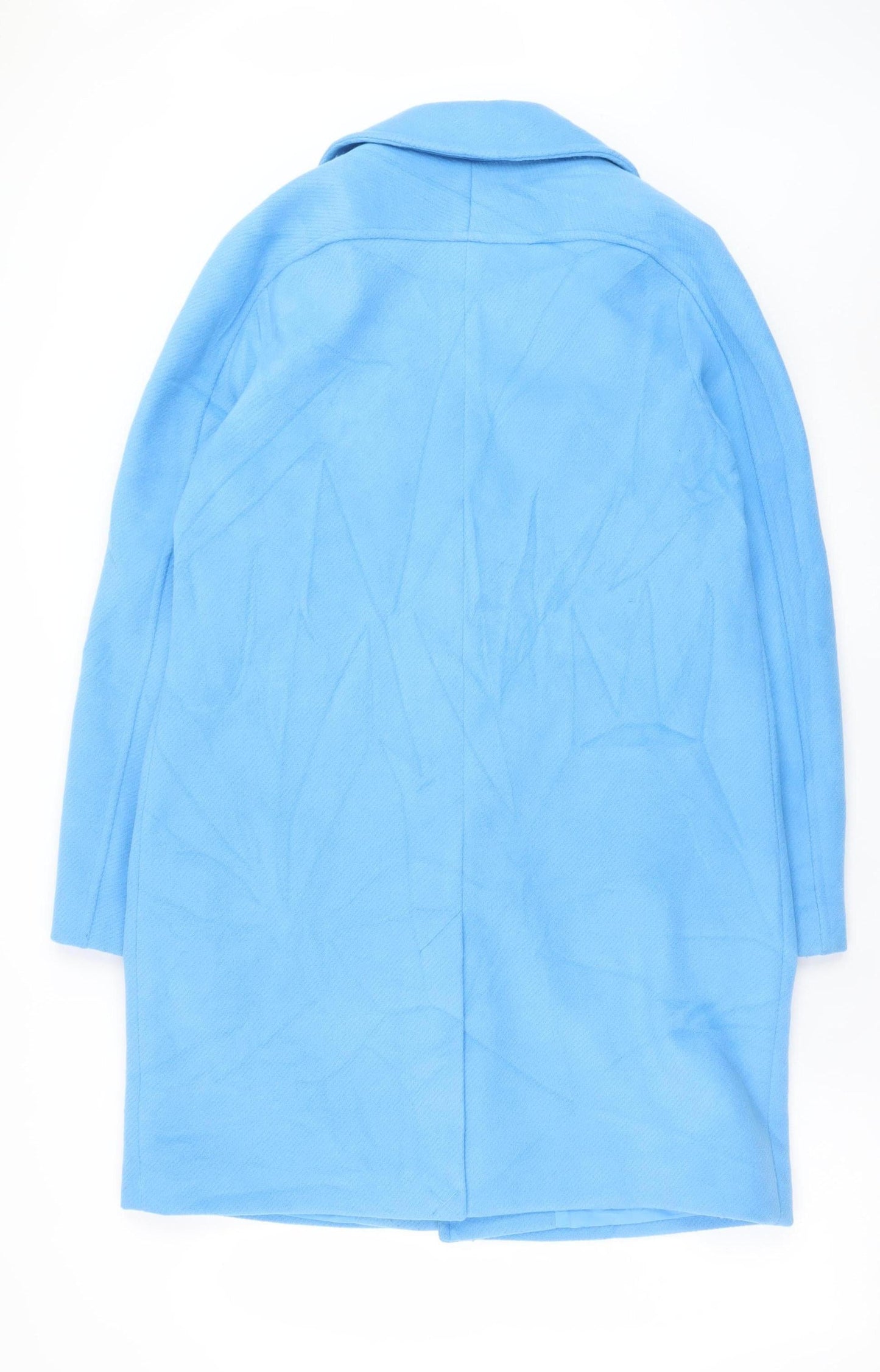Womens UK Size 12 Marks and Spencer Blue Overcoat