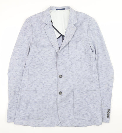 Mens UK Size L Mish Mash Blue Basic Jacket
