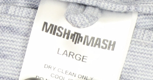 Mens UK Size L Mish Mash Blue Basic Jacket