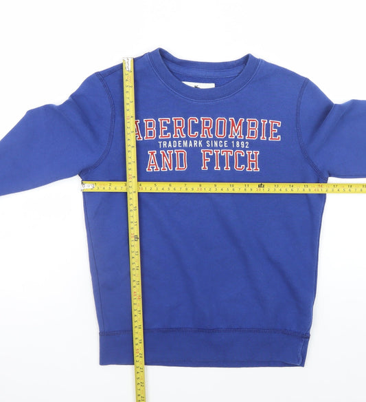 Abercrombie & Fitch Boys Blue 9-10 Years Pullover Fleece Sweatshirt