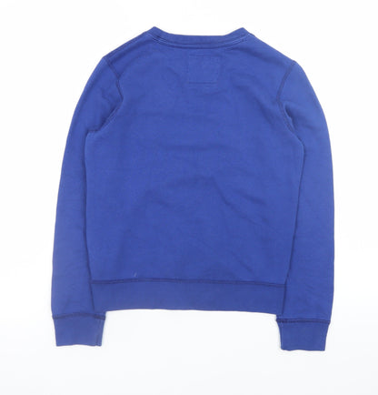 Abercrombie & Fitch Boys Blue 9-10 Years Pullover Fleece Sweatshirt