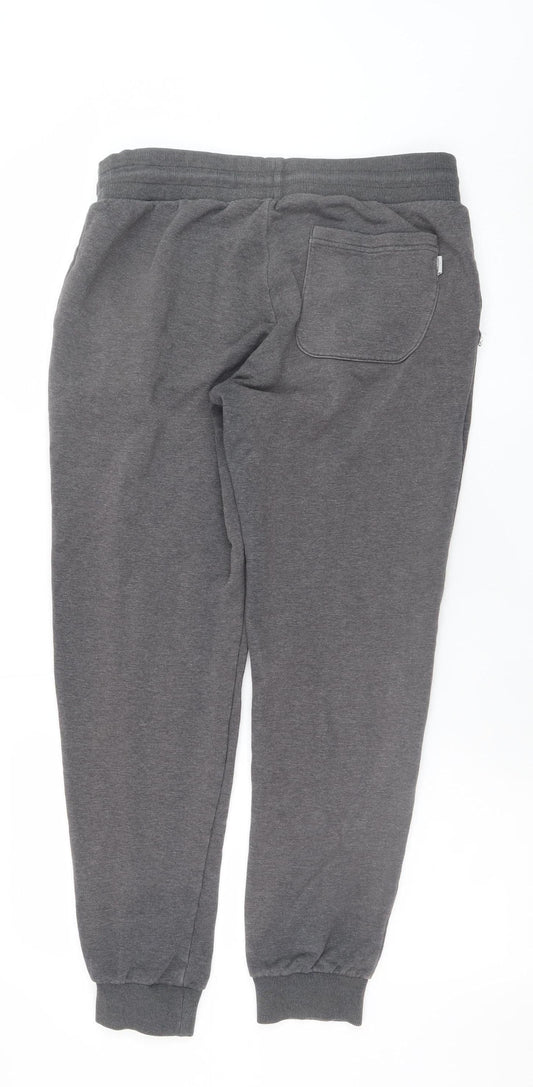Mens UK Size M JACK & JONES Regular Fit Jogger Grey Trousers