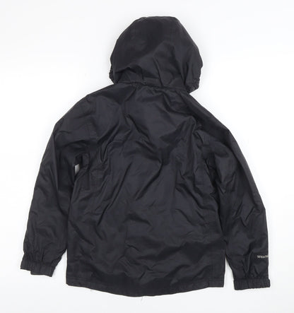 Boys UK Size 7-8 Years Karrimor Black Rain Coat