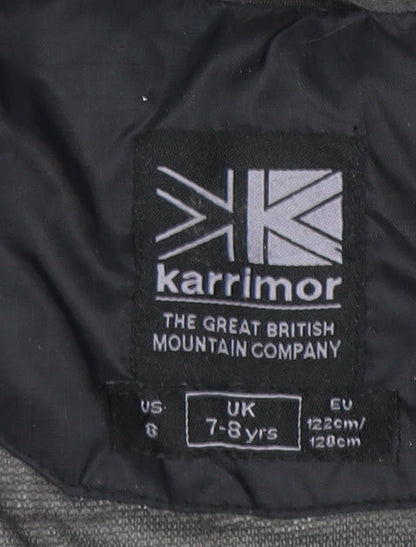 Boys UK Size 7-8 Years Karrimor Black Rain Coat
