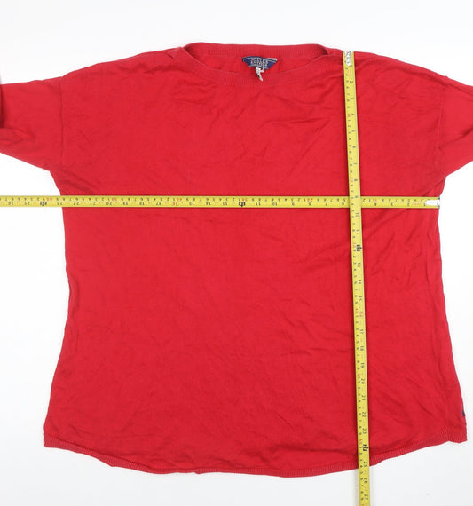 Womens UK Size 14 Joules Red Pullover Jumper